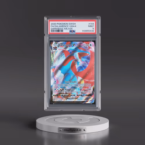 2020 Pokémon Sword & Shield Darkness Ablaze #144 Salamence Vmax - Full Art (PSA 9 MINT)