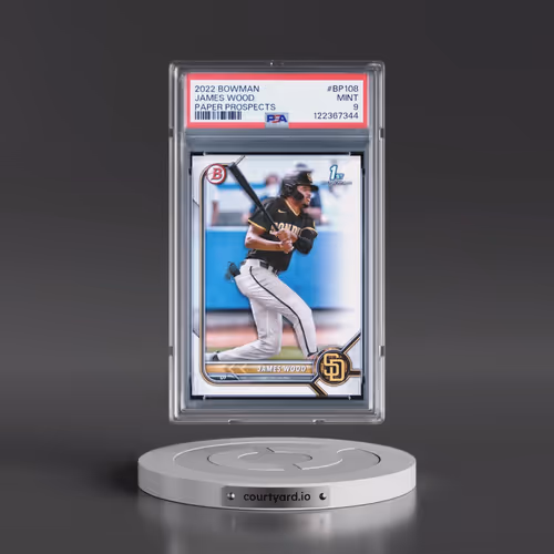 2022 Bowman Paper Prospects #BP108 James Wood (PSA 9 MINT)