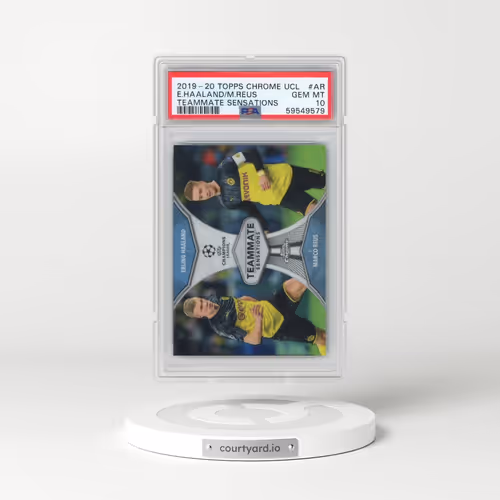 2019 Topps Chrome UEFA Champions League Teammate Sensations #AR Erling Haaland/Marco Reus (PSA 10 GEM MINT)