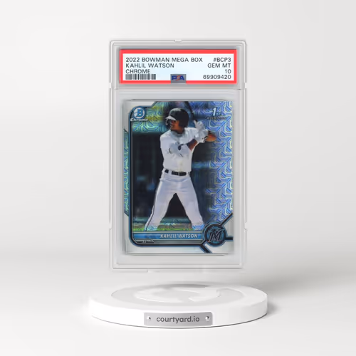 2022 Bowman Mega Box Chrome #3 Kahlil Watson (PSA 10 GEM MINT)