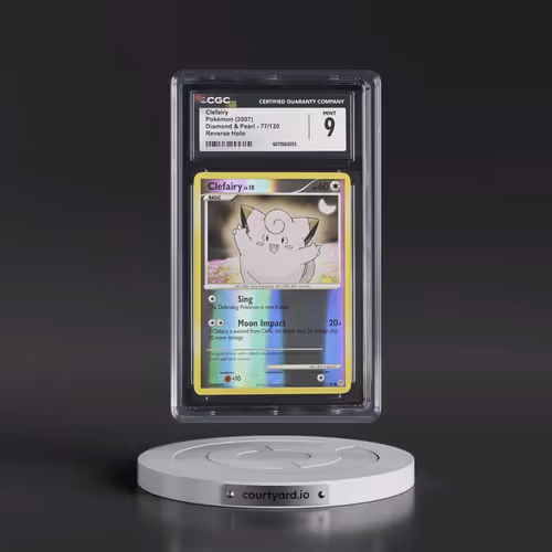 2007 Diamond & Pearl #77/130 Clefairy - Reverse Holo (CGC 9 MINT)