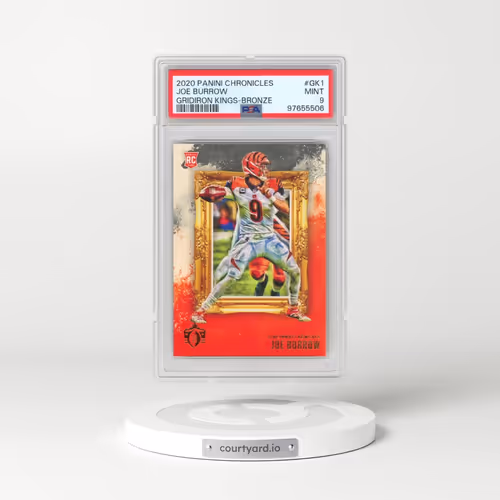2020 Panini Chronicles Gridiron Kings #GK1 Joe Burrow - Bronze (PSA 9 MINT)
