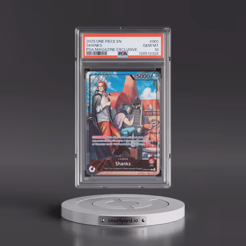 2025 One Piece Promos #001 Shanks - PSA Magazine Exclusive (PSA 10 GEM MINT)