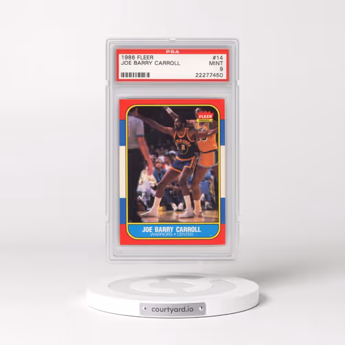 1986 Fleer #14 Joe Barry Carroll (PSA 9 MINT)