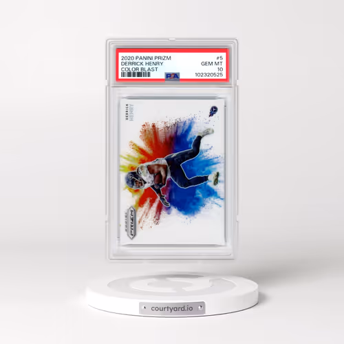 2020 Panini Prizm Color Blast #5 Derrick Henry (PSA 10 GEM MINT)