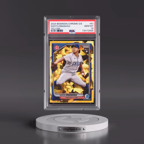 2024 Bowman Chrome Sapphire Edition #41 Shota Imanaga - Yellow (PSA 10 GEM MINT)