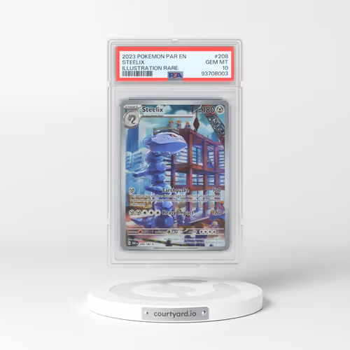 2023 Pokémon Par EN-Paradox Rift #208 Steelix - Illustration Rare (PSA 10 GEM MINT)
