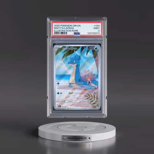2025 Pokémon Dri EN-Destined Rivals #194 Misty's Lapras - Illustration Rare (PSA 9 MINT)