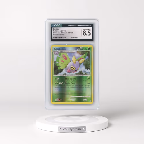 2007 Diamond & Pearl #25/130 Dustox - Reverse Holo (CGC 8.5 NM-MT+)
