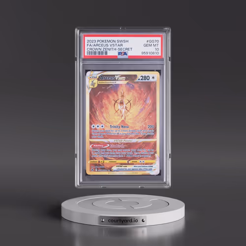 2023 Pokémon Sword and Shield Crown Zenith #GG70 Arceus Vstar - Full Art Secret (PSA 10 GEM MINT)