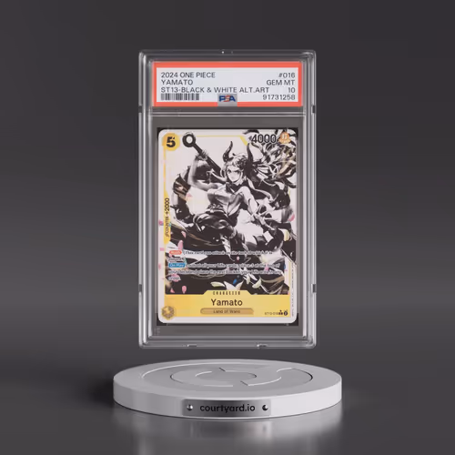 2024 One Piece Ultra Deck ST13-the Three Brothers #016 Yamato - Black & White Alternate Art (PSA 10