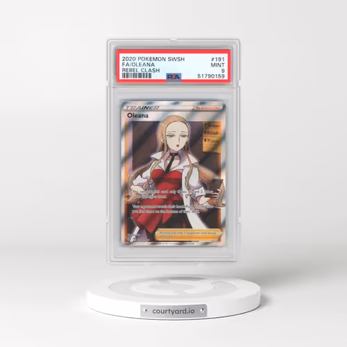 2020 Pokémon Sword & Shield Rebel Clash #191 Oleana - Full Art (PSA 9 MINT)
