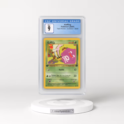 2000 Team Rocket #58/82 Koffing - 1st Edition 1st Edition (CGC 9 MINT)