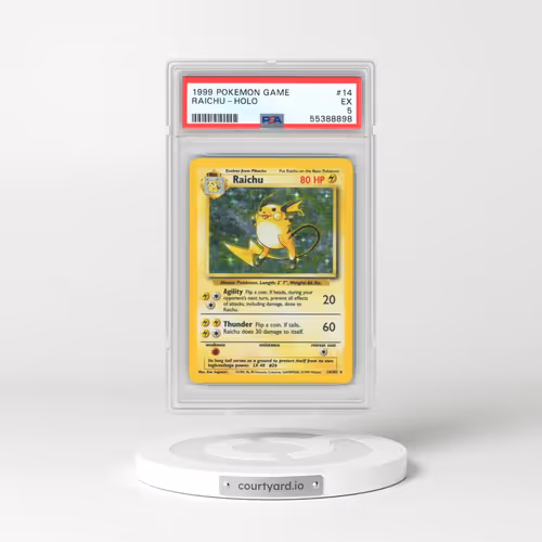 1999 Pokémon Game #14 Raichu - Holo (PSA 5 EX)