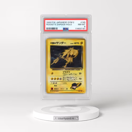 1999 Pokémon Gym 2 #145 Rocket's Zapdos - Holo (PSA 8 NM-MT)