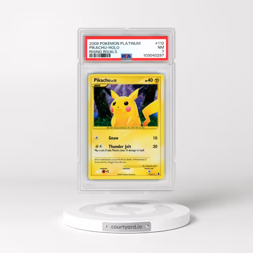 2009 Pokémon Platinum Rising Rivals #112 Pikachu - Holo (PSA 7 NM)