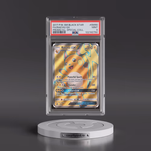 2017 Pokémon SM Black Star Promo #SM90 Raichu GX - Holo Full Art Shining Legends Special Collection
