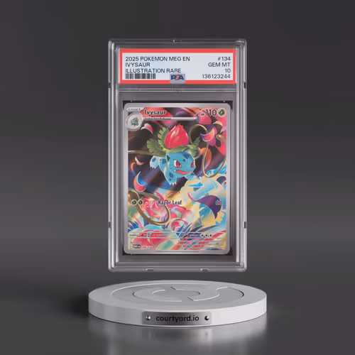 2025 Pokémon Meg EN-Mega Evolution #134 Ivysaur - Illustration Rare (PSA 10 GEM MINT)