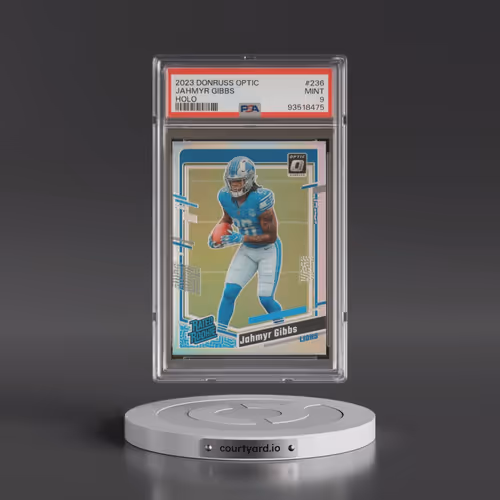 2023 Panini Donruss Optic #236 Jahmyr Gibbs - Holo (PSA 9 MINT)