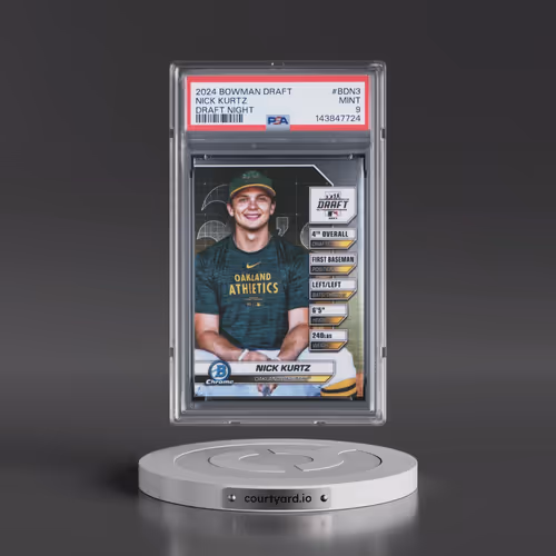 2024 Bowman Draft Bowman Draft Night #BDN3 Nick Kurtz (PSA 9 MINT)