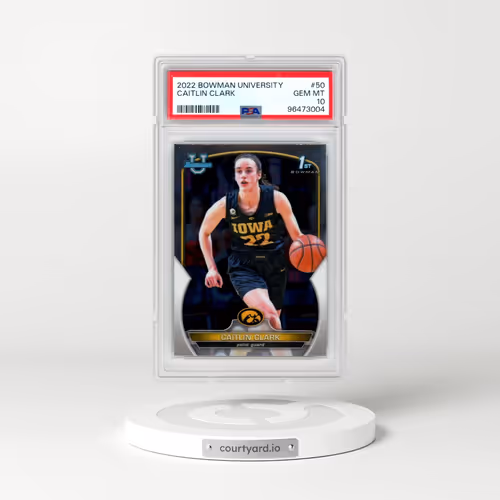 2022 Bowman Chrome University #50 Caitlin Clark (PSA 10 GEM MINT)