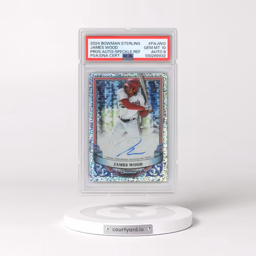 2024 Bowman Sterling Prospect Autographs #PAJWO James Wood - Speckle Refractor (PSA 10 GEM MINT)