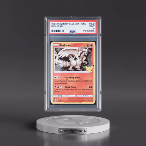 2021 Pokémon Celebrations #002 Reshiram (PSA 9 MINT)