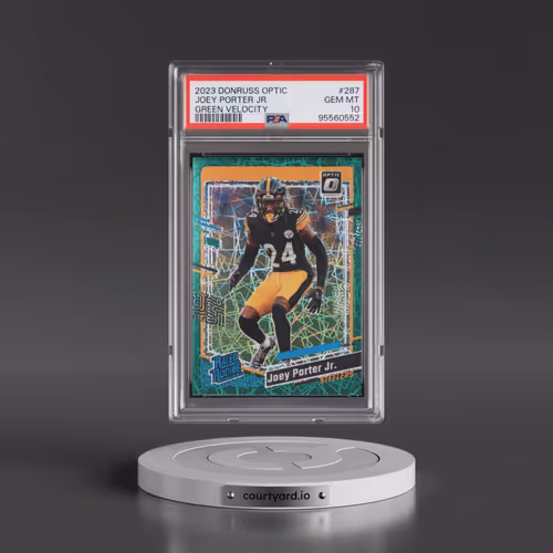 2023 Panini Donruss Optic #287 Joey Porter Jr. - Green Velocity (PSA 10 GEM MINT)