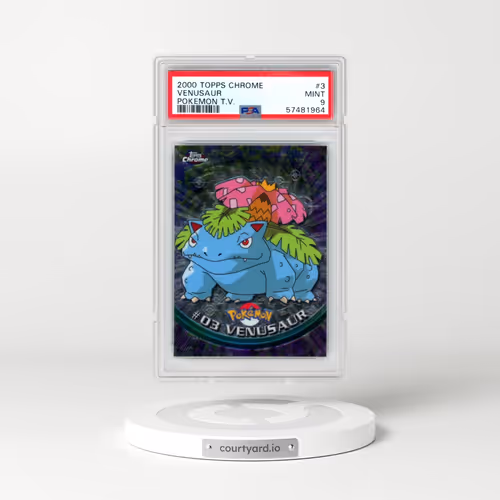 2000 Topps Chrome Pokémon T.V. #3 Venusaur (PSA 9 MINT)