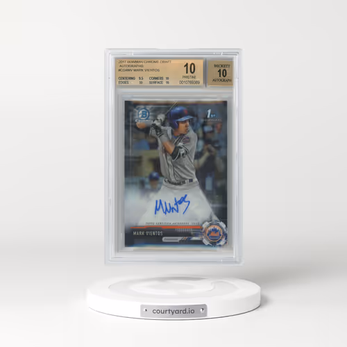 2017 Bowman Draft Chrome Draft Picks Autographs #CDAMV Mark Vientos (BGS 10 PRISTINE)