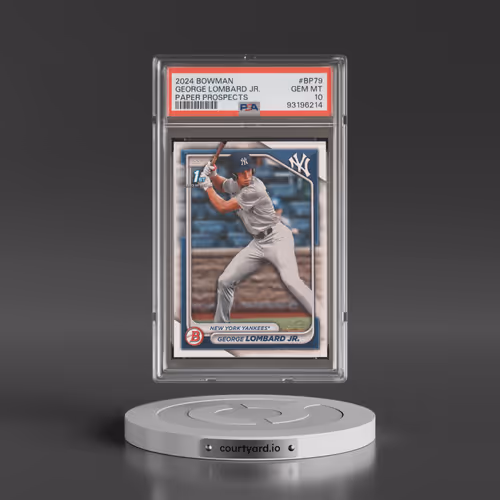 2024 Bowman Paper Prospects #BP79 George Lombard Jr. (PSA 10 GEM MINT)