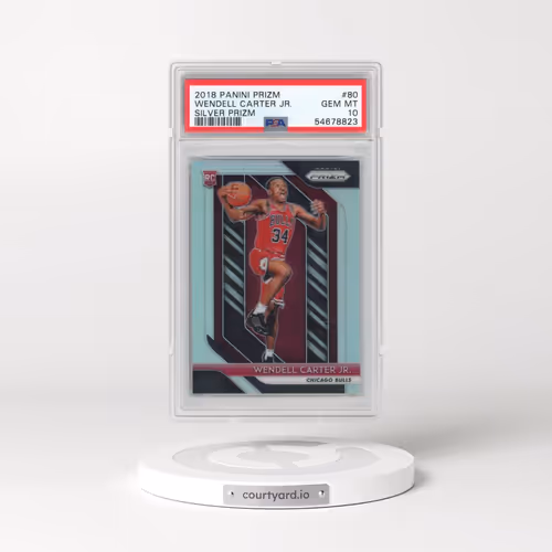 2018 Panini Prizm #80 Wendell Carter Jr. - Silver Prizm (PSA 10 GEM MINT)