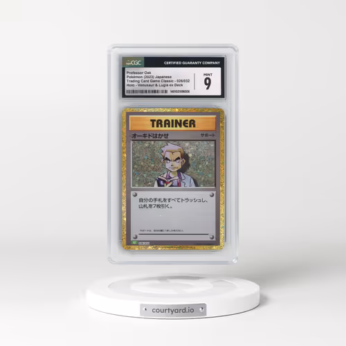 2023 Trading Card Game Classic - CLF, CLL, CLK #026/032 Professor Oak - Holo Venusaur & Lugia ex Deck - CLF (CGC 9 MINT)