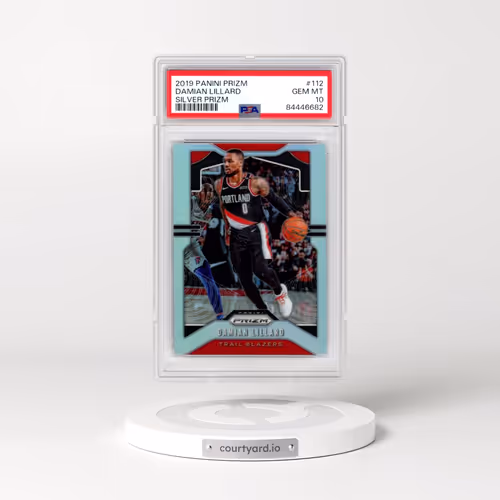 2019 Panini Prizm #112 Damian Lillard - Silver Prizm (PSA 10 GEM MINT)