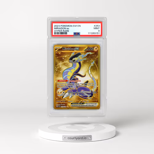 2023 Pokémon Svi EN-Scarlet & Violet #253 Miraidon EX - Holo Hyper Rare (PSA 9 MINT)