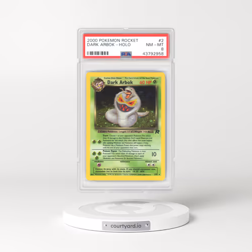 2000 Pokémon Rocket #2 Dark Arbok - Holo (PSA 8 NM-MT)