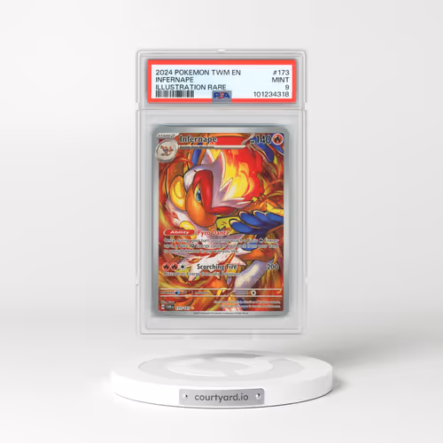 2024 Pokémon Twm EN-Twilight Masquerade #173 Infernape - Illustration Rare (PSA 9 MINT)
