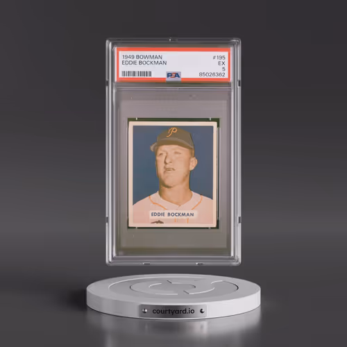 1949 Bowman #195 Eddie Bockman (PSA 5 EX)