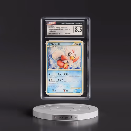 2009 SoulSilver Collection - L1 (Blue) #028/070 Delibird - 1st Edition (CGC 8.5 NM-MT+)