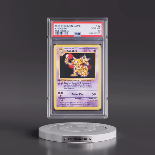 1999 Pokémon Game #32 Kadabra - 1st Edition (PSA 10 GEM MINT)