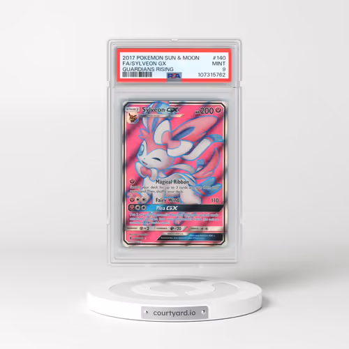 2017 Pokémon Sun & Moon Guardians Rising #140 Sylveon GX - Holo Full Art (PSA 9 MINT)