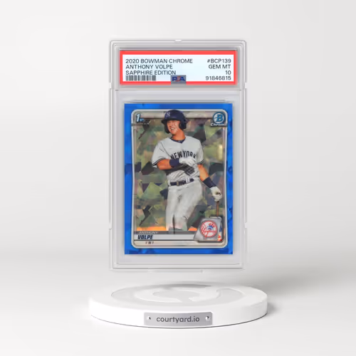 2020 Bowman Chrome Sapphire Edition #BCP139 Anthony Volpe (PSA 10 GEM MINT)