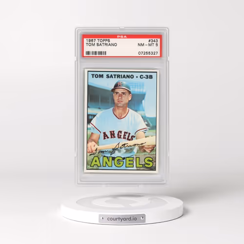 1967 Topps #343 Tom Satriano (PSA 8 NM-MT)