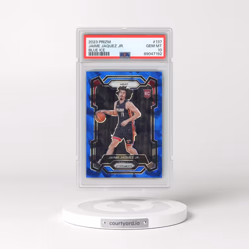 2023 Panini Prizm #137 Jaime Jaquez Jr. - Blue Ice (PSA 10 GEM MINT)