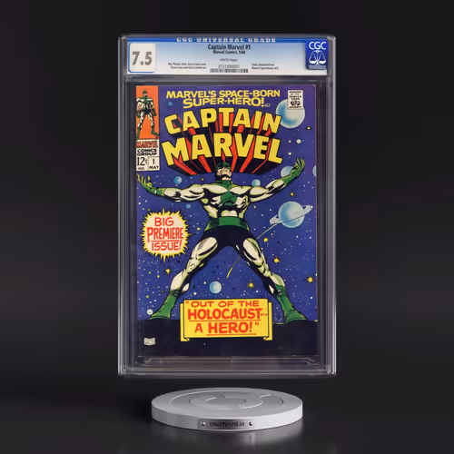 Captain Marvel #1 CGC 7.5 White Pages (Marvel Comics, 5/68)