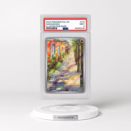 2023 Pokémon Pal EN-Paldea Evolved #219 Sudowoodo - Illustration Rare (PSA 9 MINT)