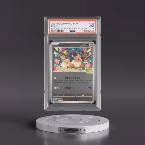2024 Pokémon SV-P Promo #196 Eevee - Let's Start Pokeca Battle Campaign (PSA 9 MINT)