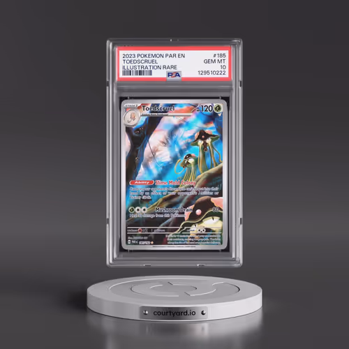 2023 Pokémon Par EN-Paradox Rift #185 Toedscruel - Illustration Rare (PSA 10 GEM MINT)