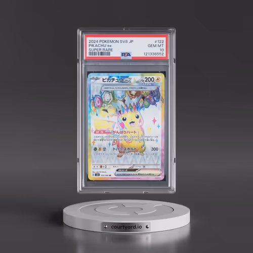 2024 Pokémon SV8-Super Electric Breaker #122 Pikachu EX - Holo Super Rare (PSA 10 GEM MINT)