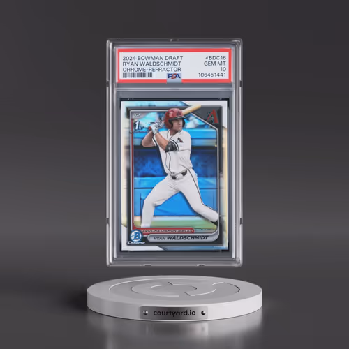 2024 Bowman Draft #BDC18 Ryan Waldschmidt - Chrome-Refractor (PSA 10 GEM MINT)